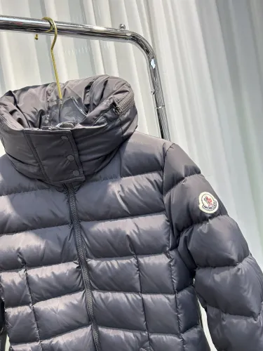 Moncler Womens Down Jacket Womens Coats Luxury Brand Fashion Design Long Down Jackets Grey