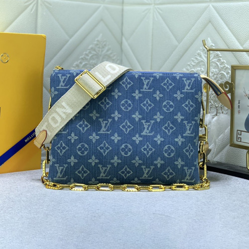 Louis Vuitton Womens Bags Messenger Shoulder Bags Luxury Brand COUSSIN MM M20771 with Original Box Monogram Canvas