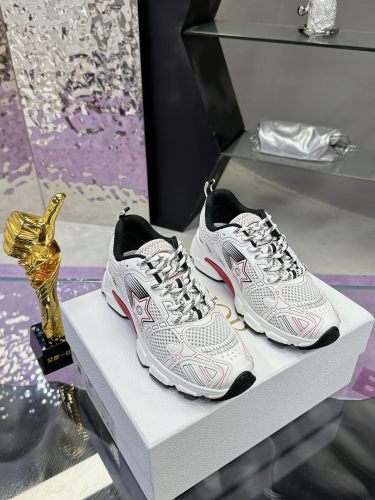 Dior Womens Shoes Sneakers Casual Luxury Brand Dior Chrono Sneaker Mesh with Leather-Effect Panels with Original Box KCK414TXX_S15U whatsapp 