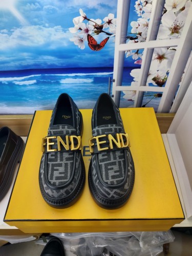 Fendi Womens Shoes Fashion Luxury Brand Fendi Fendigraphy Loafers with Original Box