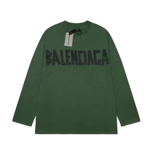 Balenciaga Luxury Brand Women Mens Long Sleeve T-Shirt   