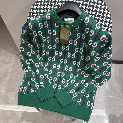 Gucci Men Womens Knit Sweater Luxury Brand Womens Knitwear Top Quality   