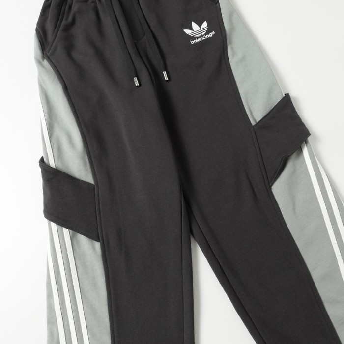 Balenciaga x Adidas Luxury Brand Women Mens Pant with Original Box   