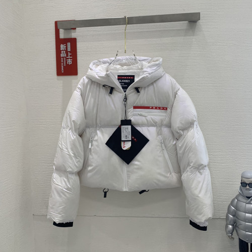 Prada Womens Coat Down Jacket Luxury Brand Mens Jacket Top Quality   
