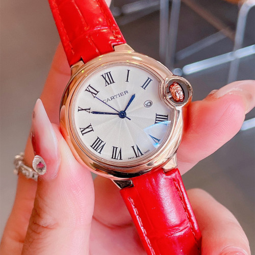 Cartier Womens Watch Luxury Brand Design Fashion Type with Original Box