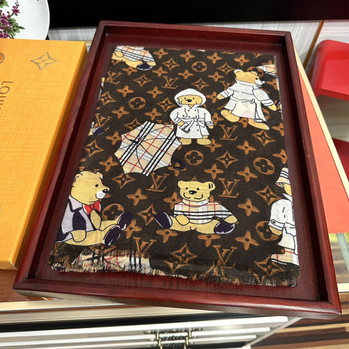 Louis Vuitton Scarves Womens Fashion Scarf with Original Box   