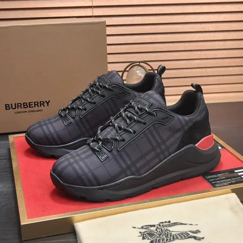 Burberry Men Shoes Fashion Sneakers Luxury Brand Vintage Cotton Sneaker with Original Box Whatsapp 