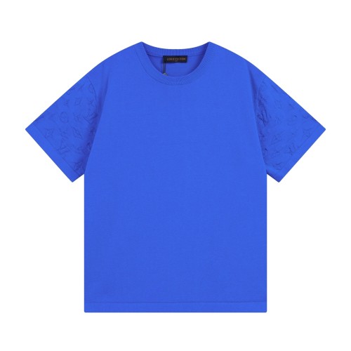 Louis Vuitton Luxury Brand Men Womens Short Sleeve T-Shirt Short-Sleeved Signature Crewneck   