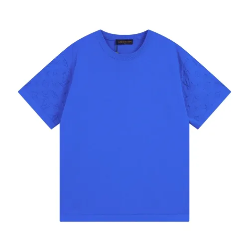 Louis Vuitton Luxury Brand Men Womens Short Sleeve T-Shirt Short-Sleeved Signature Crewneck   