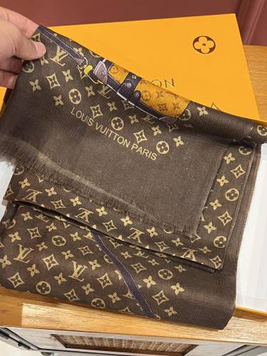 Louis Vuitton Scarves Men Womens Fashion Scarf with Original Box   