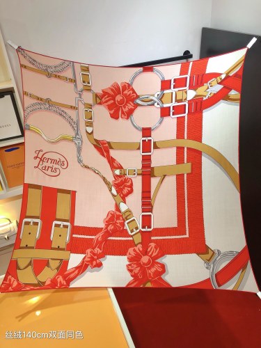 Hermes Scarves Womens Fashion Scarf Shawl 074