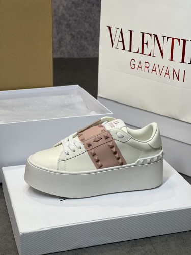 Valentino Womens Shoes Sneakers Leather Luxury Brand Women Rockstud Untitled Shoes with Original Box Whatsapp 
