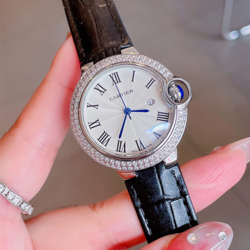 Cartier Womens Watch Luxury Brand Design Fashion Type with Original Box