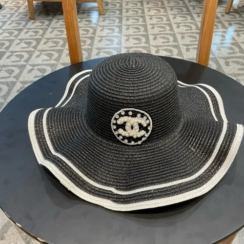 Chanel Womens Hats Luxury Brand Straw Hat with Original Box  