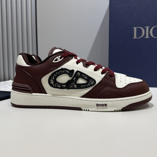 Dior Mens Shoes Sneakers Luxury Brand Breathable Design B57 LOW-TOP SNEAKER Smooth Calfskin with Dior Oblique Jacquard with Original Box  