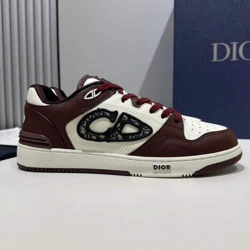 Dior Mens Shoes Sneakers Luxury Brand Breathable Design B57 LOW-TOP SNEAKER Smooth Calfskin with Dior Oblique Jacquard with Original Box  