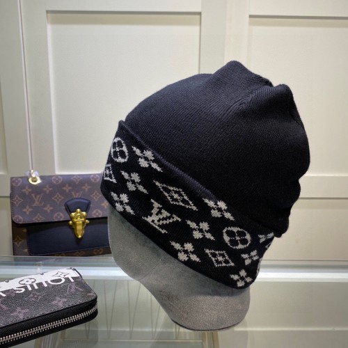 Louis Vuitton Womens Mens Cap Knit Hat Luxury Brand with Original Box  