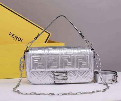 Fendi Womens Bag Shoulder Bags Luxury Brand Baguette leather bag Fashion Bags for Women with Original Box 8BR600A72VF1BZ2