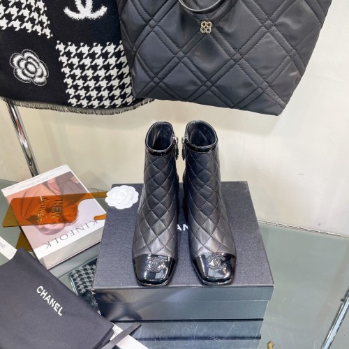 Chanel Womens Shoes Boots Luxury Brand Design with Original Box Women Fashion Ankle Boots Booties 4.5cm Heel