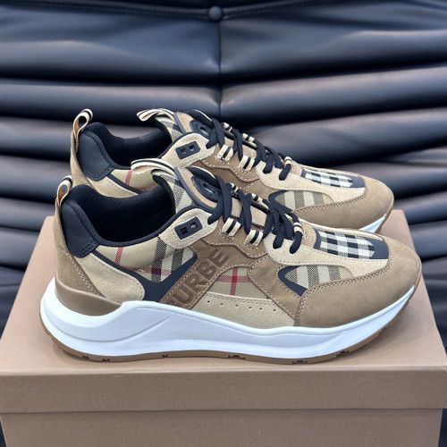 Burberry Men Shoes Fashion Sneakers Luxury Brand Vintage Cotton Sneaker with Original Box Whatsapp 