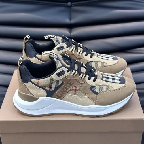 Burberry Men Shoes Fashion Sneakers Luxury Brand Vintage Cotton Sneaker with Original Box Whatsapp 