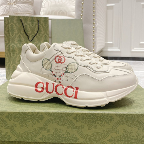 Gucci Mens Shoes Sneakers Luxury Brand Men's GG Rhyton sneaker with Original Box 703810 DRW00 9522