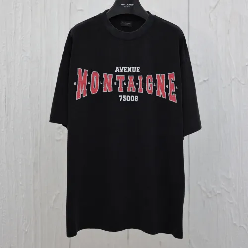 Balenciaga Luxury Brand Women Mens Short Sleeve T-Shirt Montaigne T Shirt