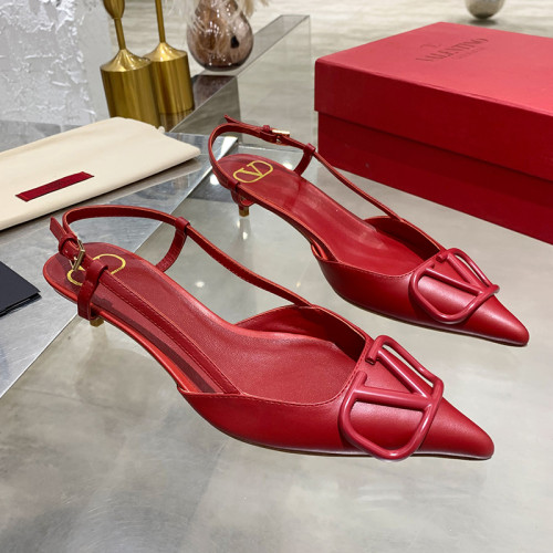 Valentino Garavani Women Fashion Shoes Pumps Luxury Brand Vlogo Signature Calfskin with Original Box 4cm Heel