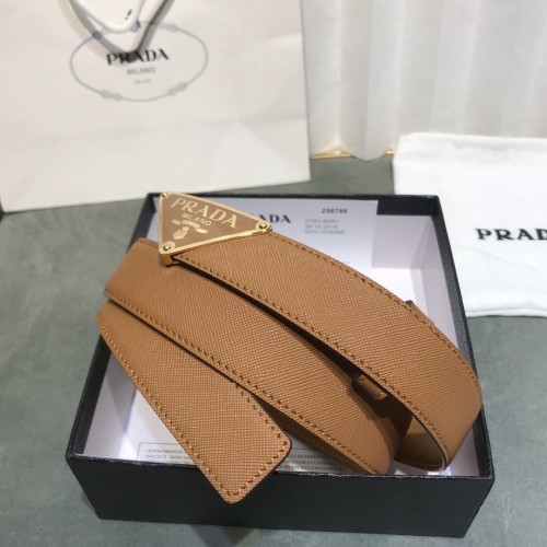 Prada Womens Belt Luxury Brand Fashion Women Belts with Original Box Saffiano Leather Belt 1CC369_053_F098L