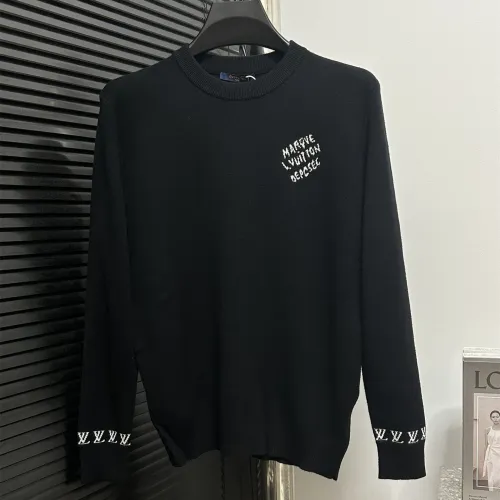 Louis Vuitton Mens Sweater Knitwear Luxury Brand Mens Sweaters Long-Sleeved Cotton Crewneck 1AFQSS Top Quality   