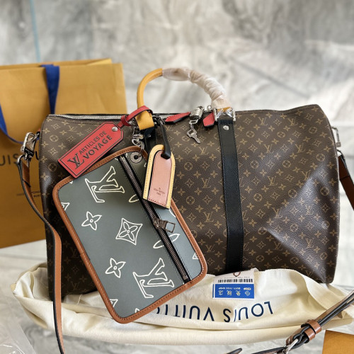 Louis Vuitton Womens and Mens Unisex Bags Luxury Brand LV Keepall Bandoulière 45 Fashion Design Travel Bag