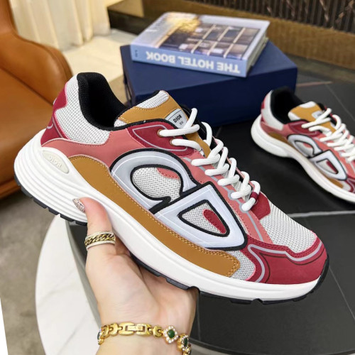 Dior Mens Shoes Sneakers Luxury Brand B30 SNEAKER Mesh and Technical Fabric with Original Box 3SN279ZRA_H840