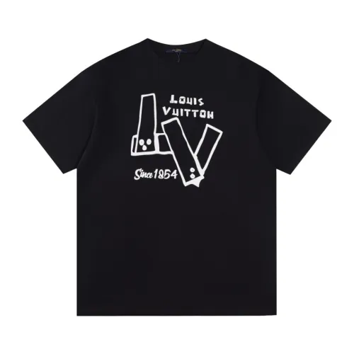 Louis Vuitton Luxury Brand Men Womens Short Sleeve T-Shirt   