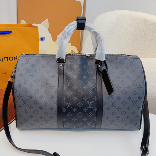Louis Vuitton Womens and Mens Unisex Bags Luxury Brand LV Keepall Bandoulière 50 Fashion Design Travel Bag