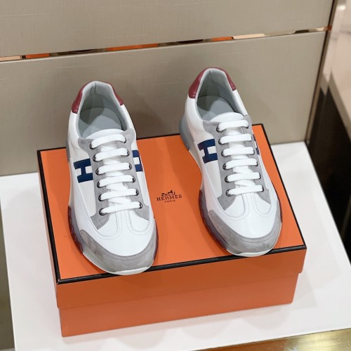 Hermes Mens Casual Shoes Fashion Sneakers Luxury Brand with Original Box