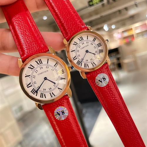 Cartier Men Womens Watch Luxury Brand Design Fashion Type with Original Box
