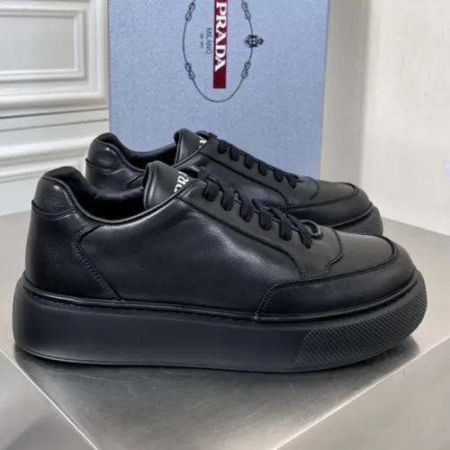 Prada Mens Shoes Casual Luxury Brand Breathable Sneakers with Original Box