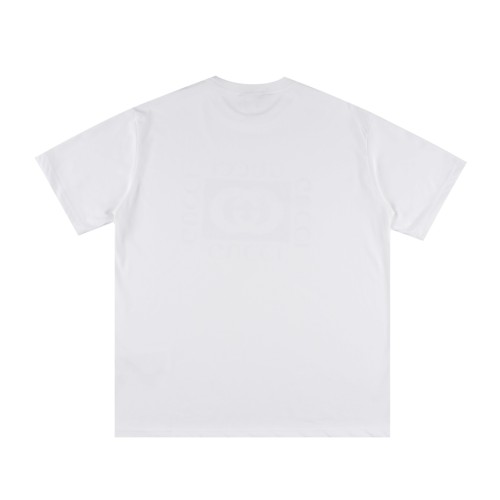Gucci Luxury Brand Women Mens Short Sleeve T-Shirt COTTON JERSEY T-SHIRT WITH GUCCI PRINT 784361 XJGKA 9074   