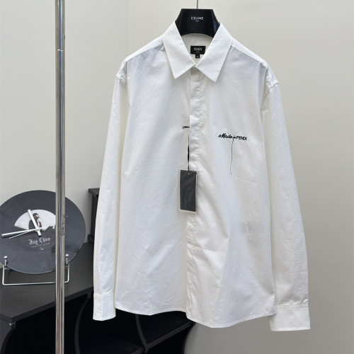 Fendi Luxury Brand Women Mens Long Sleeve Shirt