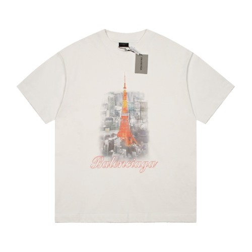 Balenciaga Luxury Brand Women Mens Short Sleeve T-Shirt   
