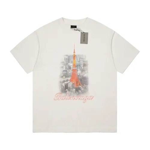 Balenciaga Luxury Brand Women Mens Short Sleeve T-Shirt   