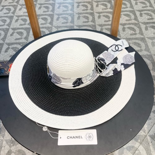 Chanel Womens Hats Luxury Brand Straw Hat with Original Box  