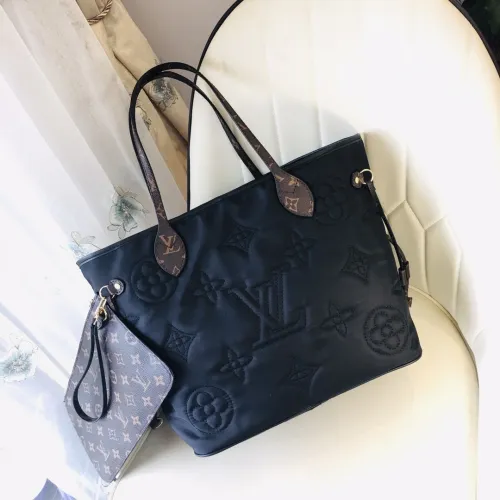 Louis Vuitton Womens Bags Handbags Luxury Brand Fashion Type NEVERFULL MM M21352 Silver Coated canvas