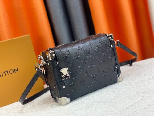 Louis Vuitton Womens Bags Messenger Shoulder Bags Luxury Brand Side Trunk M21709 with Original Box Black Calfskin