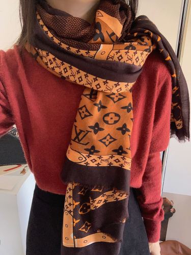Louis Vuitton Scarves Womens Fashion Scarf with Original Box   