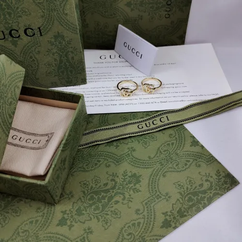 Gucci Luxury Men Womens Ring with Original Box