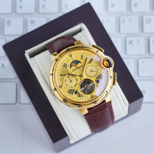 Cartier Mens Watch Luxury Brand Design Fashion Type with Original Box