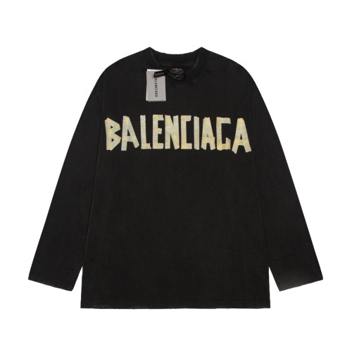 Balenciaga Luxury Brand Women Mens Long Sleeve T-Shirt   