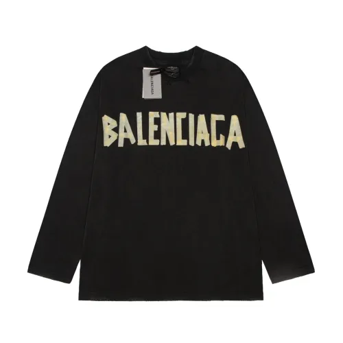 Balenciaga Luxury Brand Women Mens Long Sleeve T-Shirt   