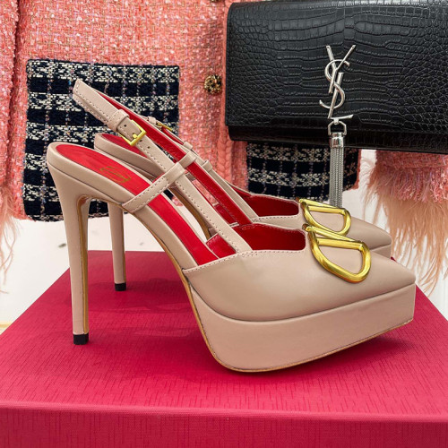 Valentino Garavani Women Fashion Shoes Pumps Luxury Brand Vlogo Signature Calfskin with Original Box 10cm Heel